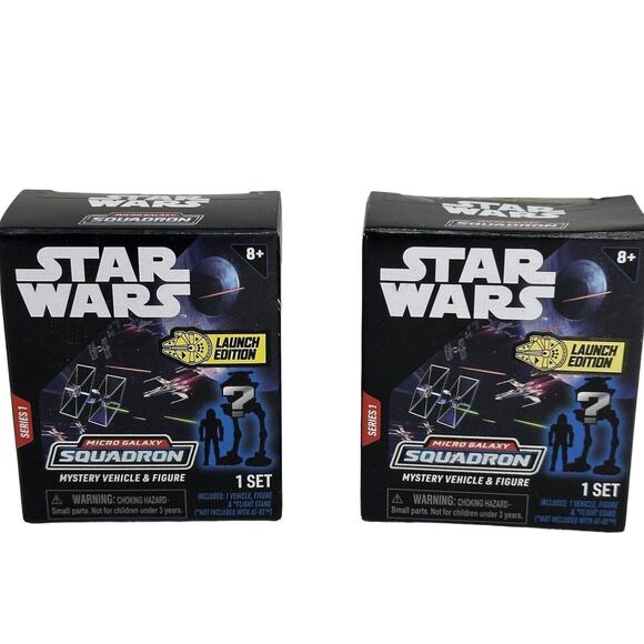 2 NEW IN BOX Star Wars Micro Galaxy Squadron Mystery Vehicle & Figure (Series 1) - Picture 1 of 2